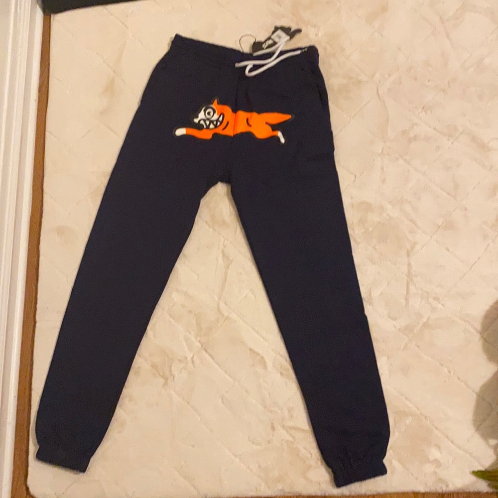 Pharrell Ice cream sweats navy blue / neon orange sz small